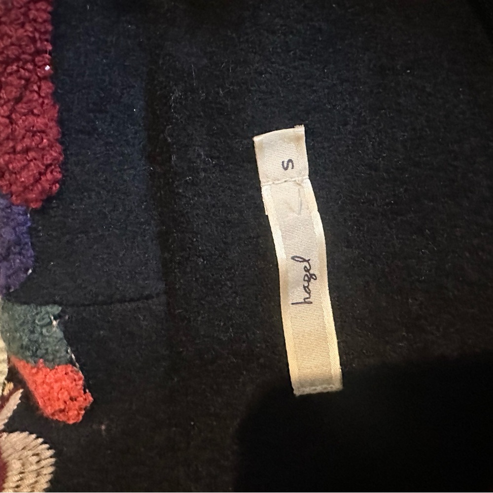 Anthropologie Black Multicolor Embroidered  Cardigan/jacket - Picture 3 of 7